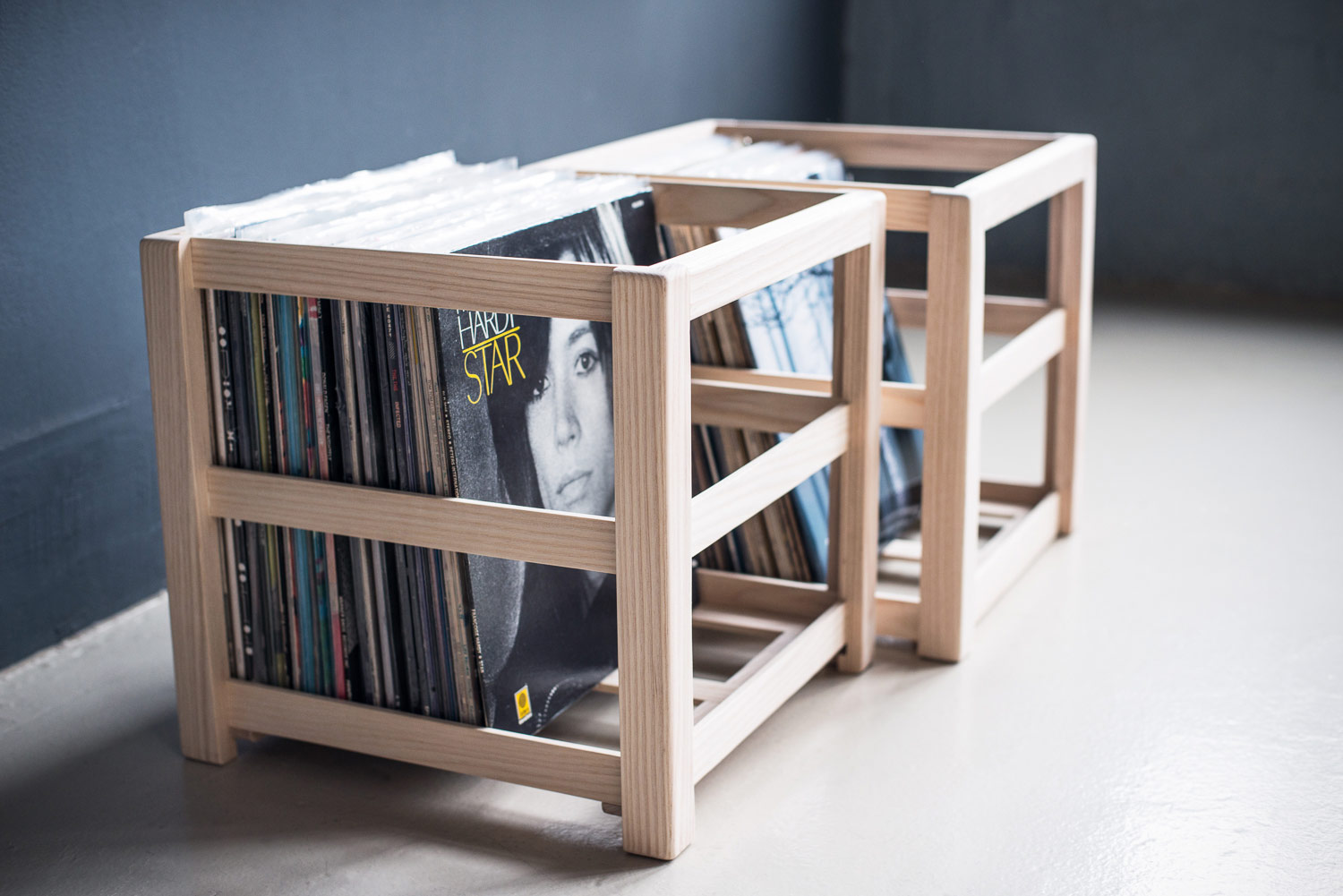 record crate audio-furniture